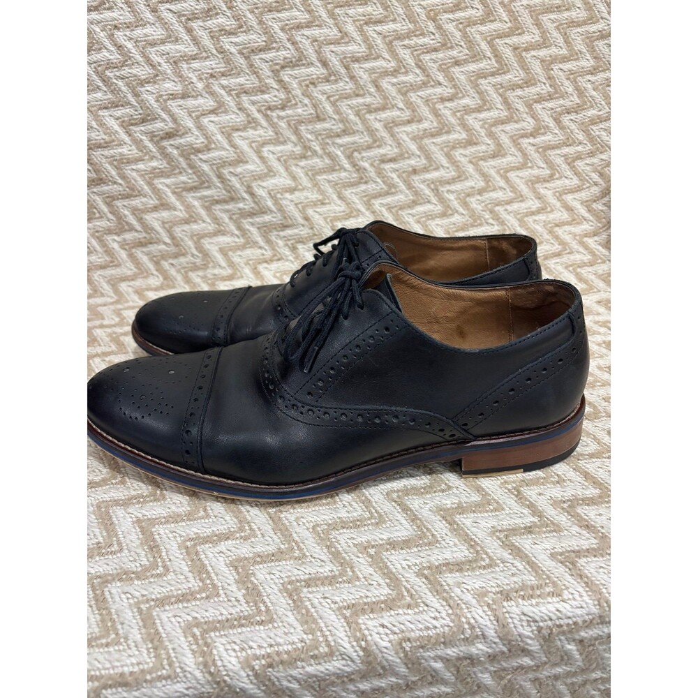 Johnston & Murphy Men’s Conard 2.0 Cap Toe Black Full Grain Leather - Picture 3 of 12
